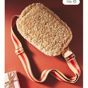 Sherpa belt bag by Anthropologie